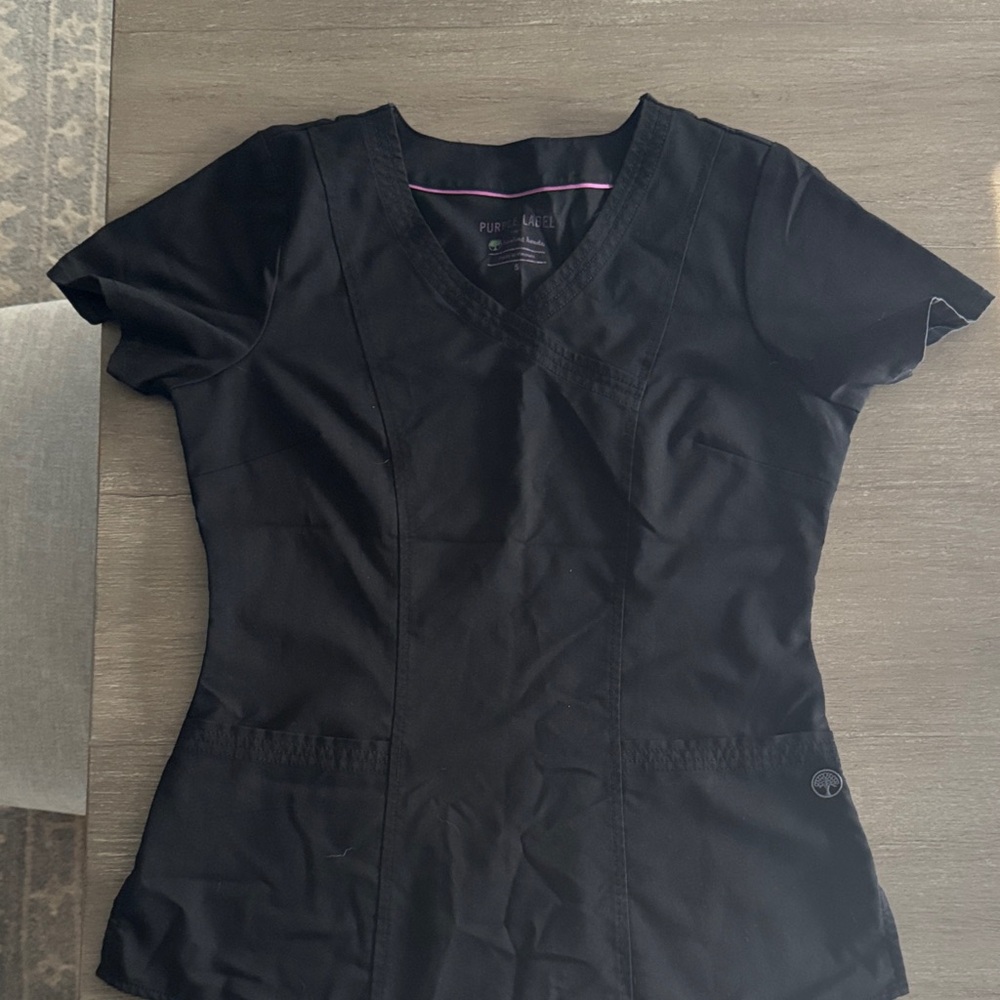 Purple label Black Women's scrub top